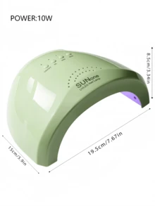 XEIJAYI 1个绿色USB供电的SUNone UV LED美甲灯，专业凝胶指甲油烘干机，带定时器和智能美甲烘干功能，美甲护理设备，LED美甲灯，3档亮度调节，红外智能传感器，适用于美甲沙龙和家庭美甲美足护理 - 綠色 - 查看 6