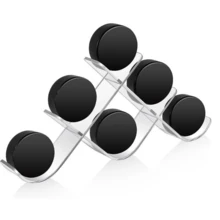 Hockey Puck Holder Pucks Display Holders Stand Cases Autographed Sports Memorabilia Game Gifts For Collectors (3-6 Hockey Puck Holder,Acrylic) - 白色 - 查看 8