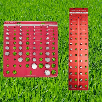 Reusable Bolt & Nut Gauge Tool: Metric-Standard Thread Checker For Workshop Assembly & DIY Repair Jobs