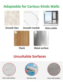 1pc Wall-Mounted Paper Towel Holder - 4.3 Inches * 1.7 Inches (Can Be Fixed To Tile, Glass, Marble, And Metal Surfaces), Holeless Kitchen Paper Towel Holder, Cabinet Paper Towel Holder, Plastic Bag Storage Rack, Household Soft Cloth Toilet Paper Rolls. - Multicolor - View 8