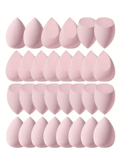 大号美妆蛋，水滴斜角设计，干湿两用，不吸粉，柔软有弹性，适合所有肤质，可用于粉底、遮瑕、BB霜、乳液等，可重复使用，旅行必备美妆工具