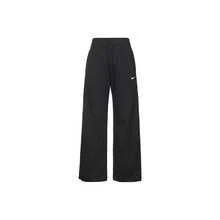 Nike Sportswear Phoenix Fleece 純色繫帶高腰寬腿針織運動褲 女款 黑色 - 黑色 - 查看 14