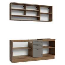 Cocina Integral Completa Modular Madesa Vik 180cm MG 04 - Marrón y Gris - Ver 10