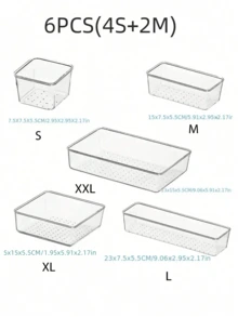 4件/8件/13件/25件套透明宠物桌面收纳盒，带多功能抽屉——非常适合收纳化妆品、厨房用具和日常用品。适用于秋季装饰、节日庆典和优雅的卧室装饰，为您的生活空间增添创意。 - 無色 - 查看 20