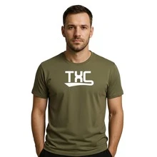 Camiseta Masculina Elegante Estampada 100% Algodão Fio 30.1 Varias Cores Premium - Verde - Visão 1