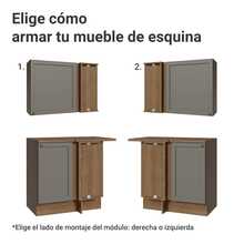 Cocina Integral Completa Modular Madesa Vik 399cm MG - Marrón y Gris - Ver 9