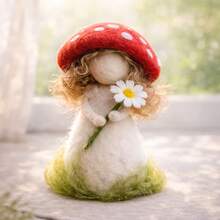 Bộ dụng cụ làm len nỉ 1 món, bộ dụng cụ làm len nỉ dành cho người mới bắt đầu và người lớn với hướng dẫn từng bước, bộ dụng cụ tự làm hình cô gái nấm, đồ trang trí nhà cửa dễ thương và ngộ nghĩnh, quà tặng độc đáo cho sinh nhật, ngày lễ tình nhân và Giáng sinh. - Tiên bướm - Xem 7