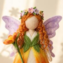 Bộ dụng cụ làm len nỉ 1 món, bộ dụng cụ làm len nỉ dành cho người mới bắt đầu và người lớn với hướng dẫn từng bước, bộ dụng cụ tự làm hình cô gái nấm, đồ trang trí nhà cửa dễ thương và ngộ nghĩnh, quà tặng độc đáo cho sinh nhật, ngày lễ tình nhân và Giáng sinh. - Tiên bướm - Xem 5