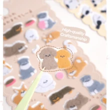 Ocean Animal Felt Plush Stickers, Puzzle Reward Stickers, Handmade Decorative DIY Stickers - Multicolor - View 12
