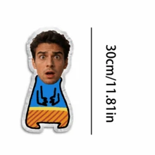 Customizable Cat Photo Pillow DIY Pet Memorial Gift 3D Animal Image Pillow Personalized Lost Dog Gift Dog Photo Cushion Christmas Gift - Blue Man - View 12