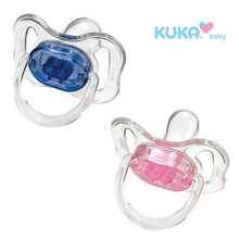 Chupeta Cristal Color Ortodôntico - Kuka Tamanho 01 e 02 Recém Nascido Bebe - Azul bebê - Visão 3