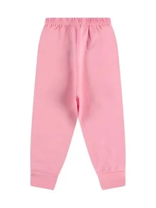 Baby Girl 3-Piece Set In Cotton Suedine, 2 Bodysuits And Pants, Pink, Fox Theme, Superior Comfort - Baby Pink - View 4