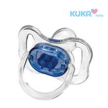 Chupeta Cristal Color Ortodôntico - Kuka Tamanho 01 e 02 Recém Nascido Bebe - Azul bebê - Visão 2