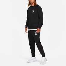Nike Adidas FOS Solid Color Skin-Friendly Comfortable Knit Sports Pants For Men - Black - View 3