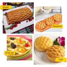 1个格子滚轮切割器，适用于馅饼、披萨、饼干面团，家用烘焙糕点工具 - 查看 5