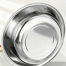 1pc Extra Large & Deep Stainless Steel Wash Basin/Soup Pot - 36 and Basin - View 9