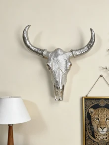 复古牛头骨墙饰（黑白牛角）——非常适合客厅墙面、卧室装饰以及波西米亚风主题空间。增添独特的复古气息，是打造时尚室内空间的热门吸睛墙面装饰。 - 彩色 - 查看 14