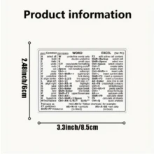 5 PCS Notebook Computer Reference Keyboard Sticker, With Word And Excel ...