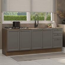MADESA Baker's Racks - Brown and Grey - View 1