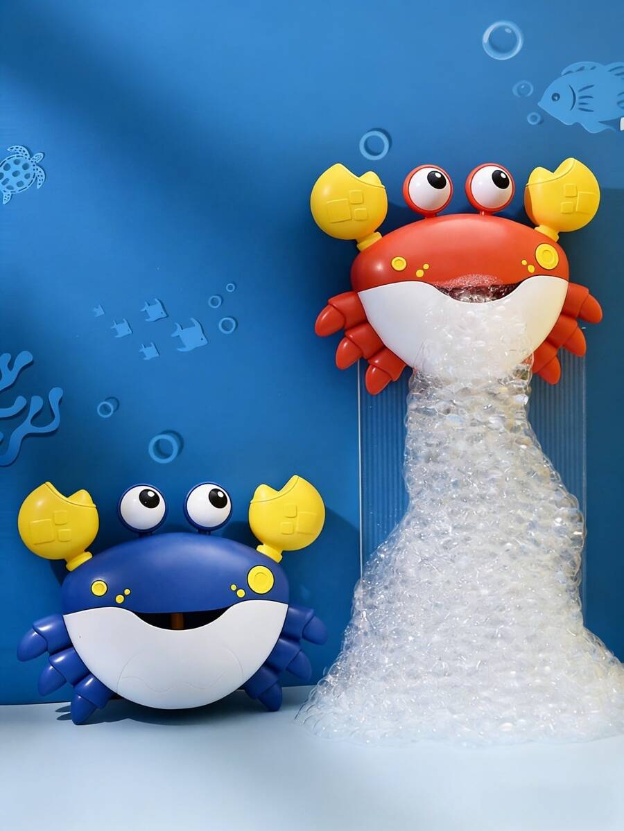 Bubble Blowing Crab, Suction Cup Children's Bathtub Toy, Summer Pool Party Toy, Gift For Boys And Girls