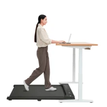 Under Desk Treadmill With Incline,Walking Pad For Home/Office,Portable Walking Treadmill 1.0HP,Walking Jogging Machine With 242 Lbs Weight Capacity,LED Display,1.0-6.0km/H - Xem 1