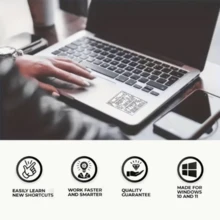 5 PCS Notebook Computer Reference Keyboard Sticker, With Word And Excel ...