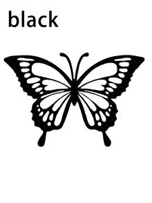 1pc Fashion Butterfly Car Sticker, Reflective Butterfly Flower Eyebrow Engine Hood Car Decal - Butterfly Car Decals - View 18
