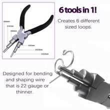 3/2/1pc Coiling Pliers + 5-Section Coil Rod, Round Ring Wire Winding Core Rod, Jewelry Making Kit, Steel Wire Loop Tool Set, For Jewelry Making, Wire Winding, Beading Crafts, Wire Coiling And Jump Ring Shaping DIY - Multicolor - View 5