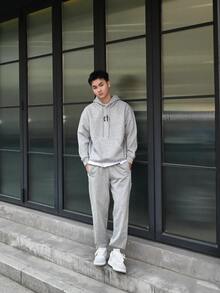 Quần thể thao dài Nike Sportswear AS M NSW Club Pant OH BB lót lông cừu, ấm áp và thoáng khí, chất liệu dệt kim, dành cho nam, màu xám. - Xám - Xem 7