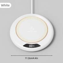 SOKANY 1个智能恒温加热杯垫，咖啡杯保温器。USB供电，3档温度设置（55-75°C），一键启动，8小时自动关机。适用于加热咖啡/牛奶/鸡蛋/三明治/茶，非常适合家庭、办公室和旅行使用。 - 多色 - 查看 13