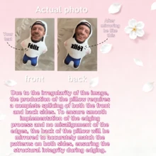 Customized Unique "I Love You" Mini Person Shaped Photo Printed Throw Pillow, Perfect Gift Choice For Valentine's Day, Halloween, Christmas, Thanksgiving, Anniversary, Lightweight, Washable, Funny, Cute, Love, Soft, Comfortable, Elegant, Simple, Custom, Personalized, Unique, Ideal Gifts For Him, Ideal Gifts For Her, Him, Her, Boyfriend, Girlfriend, Dad, Mom, Family, Friends, For Anniversaries, For Mother's Day, For Birthdays, For Valentine's Day, For Graduation, For Father's Day, For Weddings, For Housewarming, Sofa, Bed, Car, Tea Room, Bedroom, Bathroom, Living Room, Dining Room - Upload Picture Customization - View 12