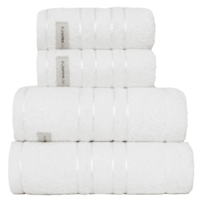 Kit 4 Peças Toalha de Banho Banhão Gigante e Rosto Grossa e Macia | 100% Algodão 75cmx150cm