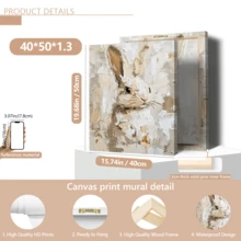 لوحة جدارية فنية عتيقة، طباعة على قماش، أرنب صغير جذاب، لوحة أرنب تجريدية، فن حيواني، فن جداري للربيع، ديكور عيد الفصح، ملصق عيد الفصح، ديكور منزل ريفي، مؤطر أو غير مؤطر، ديكور غرفة، ديكور منزلي، ديكور شقة سكنية للطلاب، هدايا لديكور الجدران في الفندق، المنزل، غرفة المعيشة، غرفة النوم، الحمام والمكتب - A - مشاهدة 14