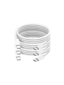 20W PD 快充 Lightning 傳輸線，相容 Apple 14 13 12 11 Pro Max Mini 14 8 Plus X XR XS，USB-C 傳輸線，適用遊戲與耳機配件，支援快充與同步 - 白色 C-C - 查看 12