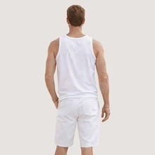 Men's Bermuda Jeans Twill Shorts Men's Jeans - White - View 8