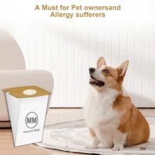 10 Pack MM Vacuum Bags Replacement Compatible With Eureka Style MM Mighty Mite 3670 And 3680, 60295, 60295A, 60295B, 60295C, 60296 & 60297A Series Canister Vacuums - White - View 7