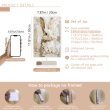 لوحة جدارية فنية عتيقة، طباعة على قماش، أرنب صغير جذاب، لوحة أرنب تجريدية، فن حيواني، فن جداري للربيع، ديكور عيد الفصح، ملصق عيد الفصح، ديكور منزل ريفي، مؤطر أو غير مؤطر، ديكور غرفة، ديكور منزلي، ديكور شقة سكنية للطلاب، هدايا لديكور الجدران في الفندق، المنزل، غرفة المعيشة، غرفة النوم، الحمام والمكتب - A - مشاهدة 19