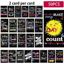 100/50/25张励志名言卡片，鼓励员工，感恩和激励礼品卡，适用于教室和办公室 - 勵志名言卡 - 查看 9