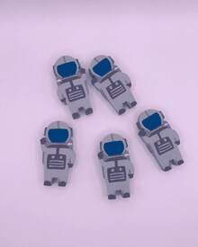 Kit Escolar Astronauta 4 Kit Escolar Astronauta 4 Peças LEO E LEO - 2 lápis, borracha e apontador - Kit - Visão 3