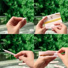 24 szt./opakowanie, bibułki HORENT Series, białe, półprzezroczyste, o długości 110 mm, z filtrem, bibułki papierosowe typu "wszystko w jednym", akcesoria do palenia - Biały - Zobacz 6