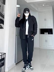 Nike Sports Lifestyle Collection Casual Slim-Fit Knit Sweatpants, Men's, Black - Black - View 8