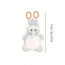 Baby Cloth Book With Convex Mirror, Vision Training Toy With Mirror For Stroller, Crib Hanging - Multicolor - View 7