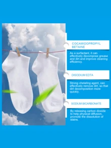 Jue Fish;5G*12pieces;Socks Cleaning Effervescent Tablets Gently Clean Stubborn Stains,Ocks Cleaning Tablets, Clean And Fragrant White Socks Cleaning Tablets - Solid State - View 8