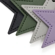 Personalized Star-Shaped Luggage Tag With Name - Cute Multicolor Pendant Suitable For Daily Travel Outfit Personalized Star-Shaped Luggage Tag With Name - 10 Colors Personalized Leather Keychain Suitable For Luggage Colorful Star-Shaped Boarding Pass Suitable For Luggage Personalized Star-Shaped Luggage Tag Suitable For Travel Accessories Leather Star-Shaped Luggage Tag With Name - Cute Travel Luggage Tag Keychain Portable Five-Pointed Star Decor - Multicolor - View 6