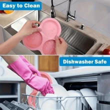 1/2pcs Reusable Non-Stick Silicone Baking Mold - Microwave & Oven , Flexible Triangle Design For Tarts, Burgers, Pancakes - Easy Clean Multifunctional Kitchen Tool, Unique Shaped Baking Mold - Multicolor - View 11