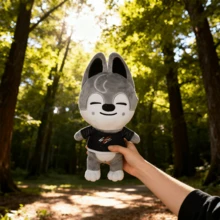 8-Piece Set Cute Kpop Inspired Animal Sk Plush Doll - Cartoon Stuffed Toy For Fans & Collectors, Idols Gift Anime Decor For Bedroom, Desk, Car, Gift - 彩色 - 查看 6