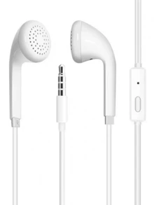 有线耳机 3.5mm 插孔 耳塞式耳机 音频耳机 电子通话和音乐 低音立体声 入耳式耳机 耳麦 耳麦 兼容 iPad/PC - 白色 - 查看 1