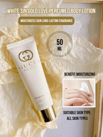 GUCCI Guilty 女士润肤乳 50毫升/1.6液盎司，持久保湿，令肌肤柔软光滑，丝滑质地，清新自然香氛，适合所有肤质，是学生、上班族、日常使用、旅行以及馈赠亲友的理想之选。