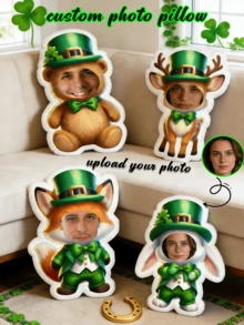 Customized Pet Head Pillow - Double-Sided Printed, Hand Washable, Modern Casual Style, Zipper Closure, Polypropylene Filling, Polyester Cover, Digital Printing, Decorative Multi-Purpose Cushion Christmas Gift - Rabbit - View 9