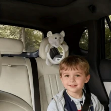 Baby Cloth Book With Convex Mirror, Vision Training Toy With Mirror For Stroller, Crib Hanging - Multicolor - View 3